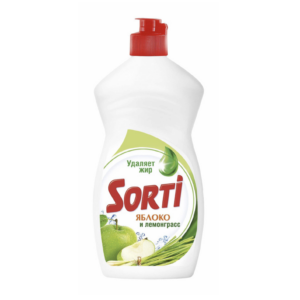 Средство моющее Sorti жидкое яблоко  и лемонграсс 450 гр (1/20)