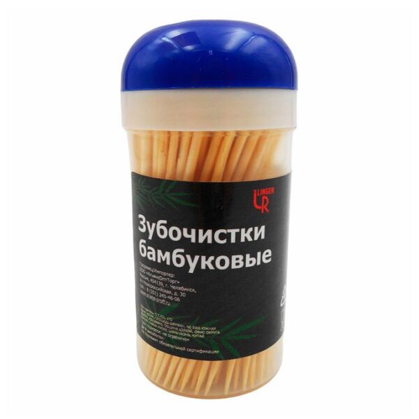 Зубочистки бамбук бан.цв.крышка 200шт (4/240)