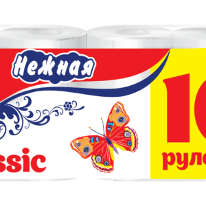 Тб Нежная 10-ти рулон. БЕЛАЯ (1/4)