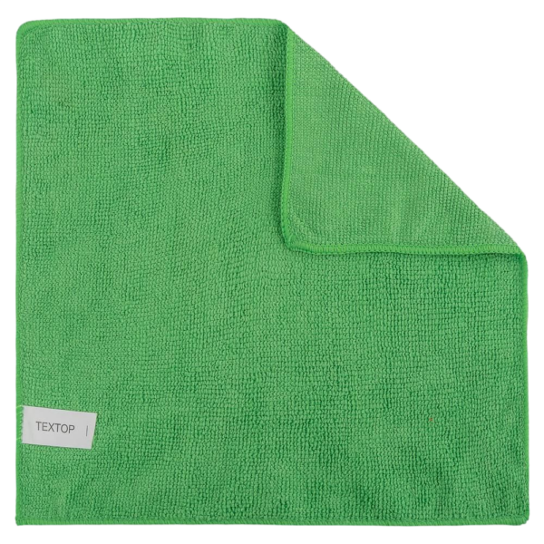 Салфетки микрофибра 29х29 TEXTOP зеленые (1/300)
